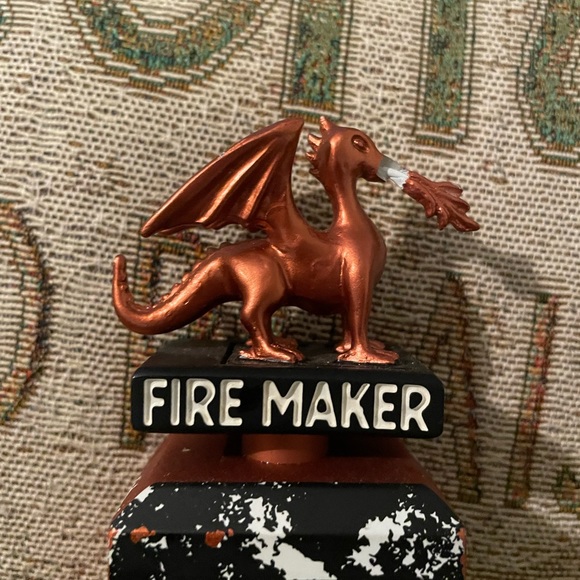 FIRE MAKER Brewing Company 4th Down Dry Hopped IPL Beer Tap Handle w/ Dragon - Picture 4 of 11